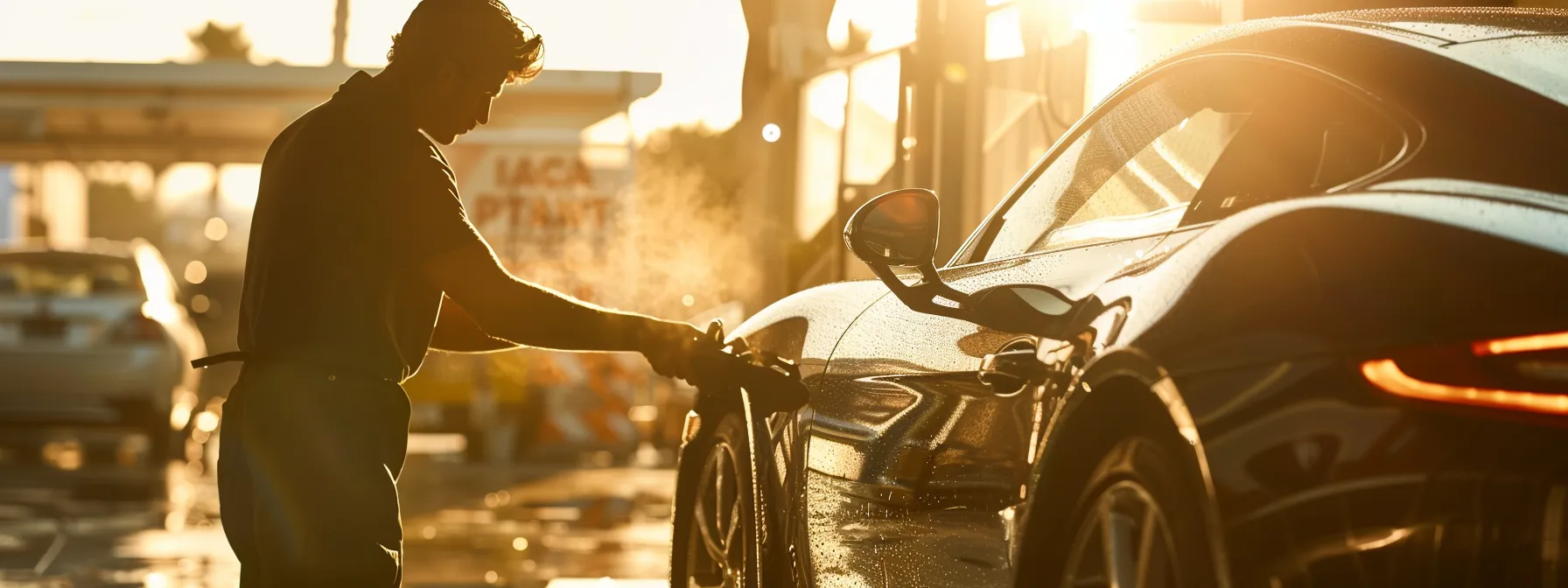 a mobile mechanic working on a sleek car under the sun, showcasing convenience and personalized service.